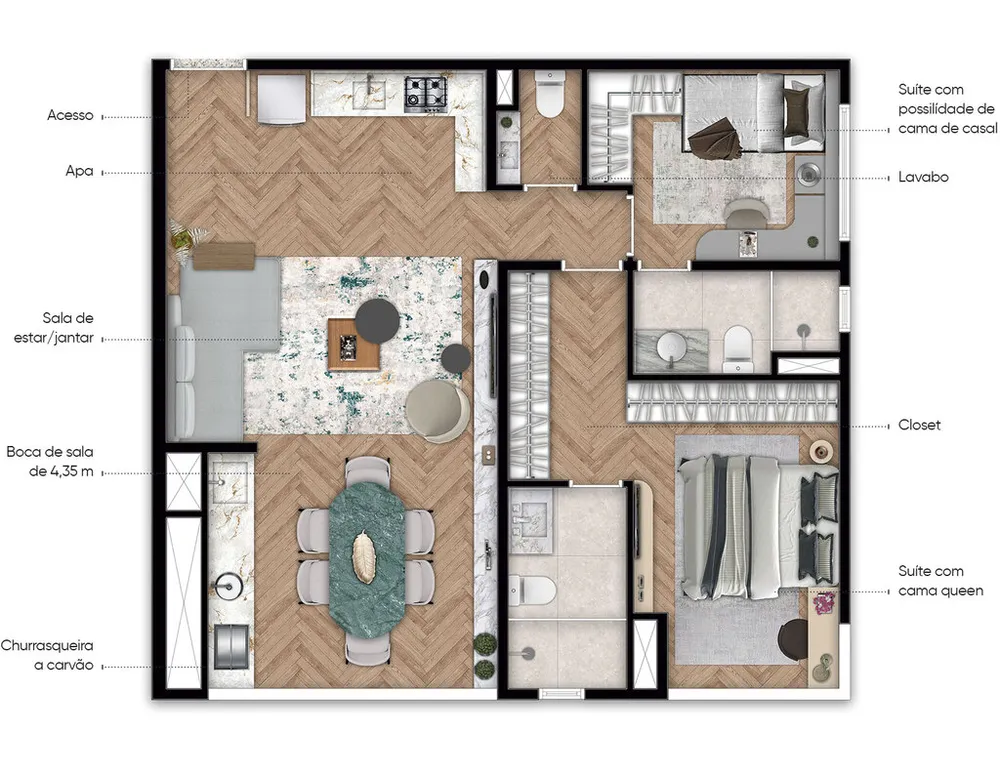 Apartamento, 1 quarto, 48 m² - Foto 28