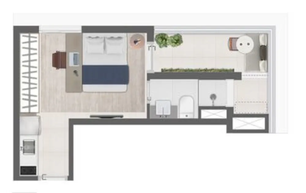 Apartamento, 1 quarto, 22 m² - Foto 8