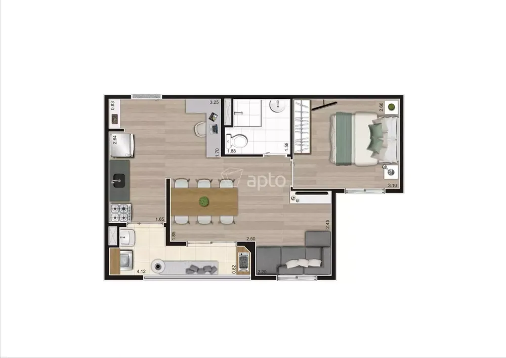 Apartamento, 2 quartos, 41 m² - Foto 5
