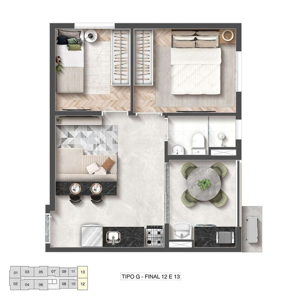 Apartamento à venda com 1 quarto, 24m² - Foto 17