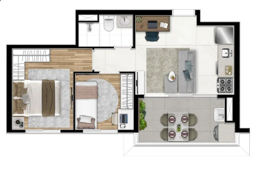 Apartamento, 2 quartos, 41 m² - Foto 12