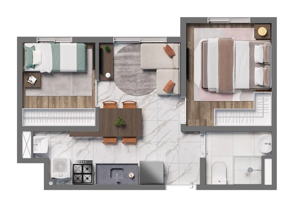 Apartamento, 2 quartos, 32 m² - Foto 6
