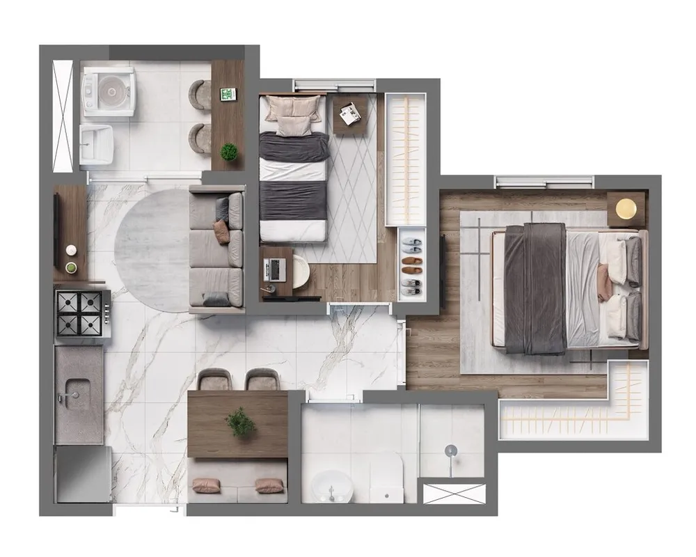 Apartamento, 2 quartos, 32 m² - Foto 8