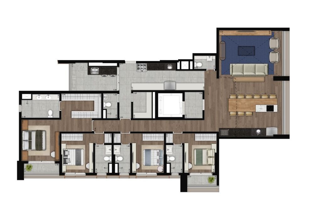 Cobertura, 4 quartos, 408 m² - Foto 18