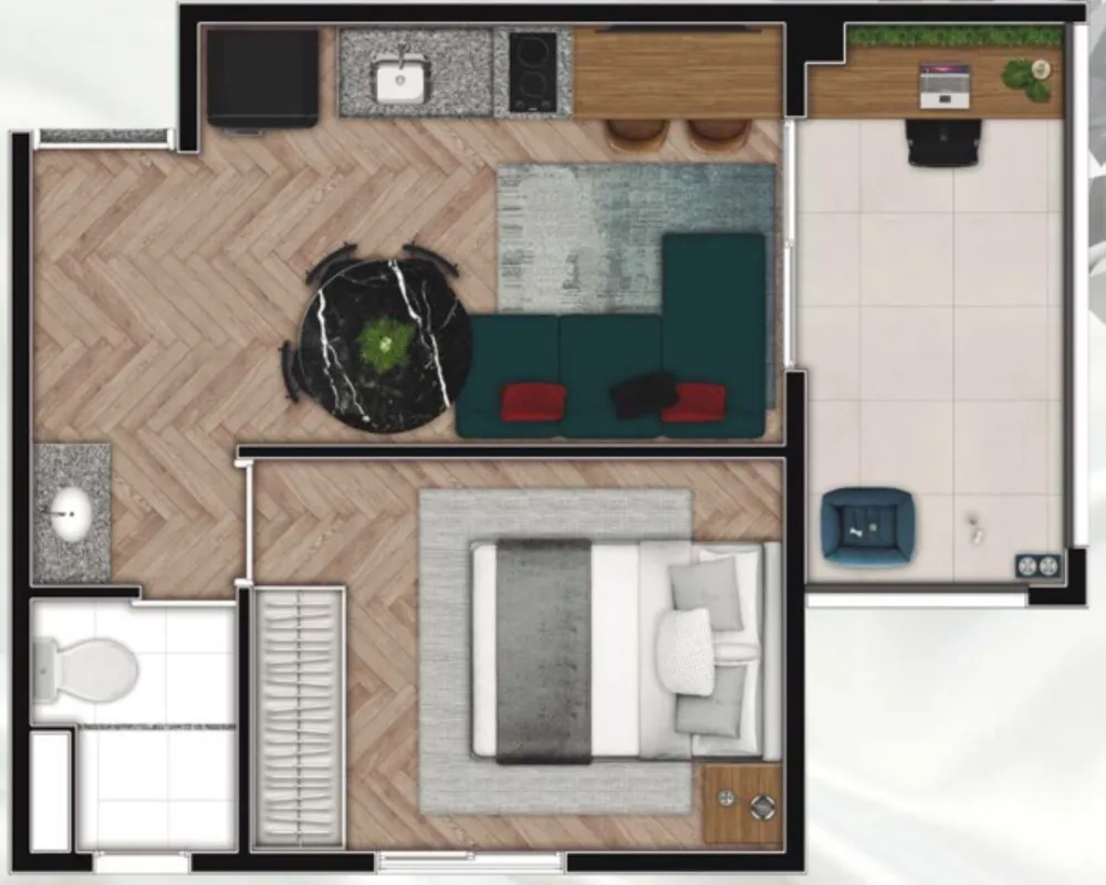 Apartamento, 1 quarto, 25 m² - Foto 12