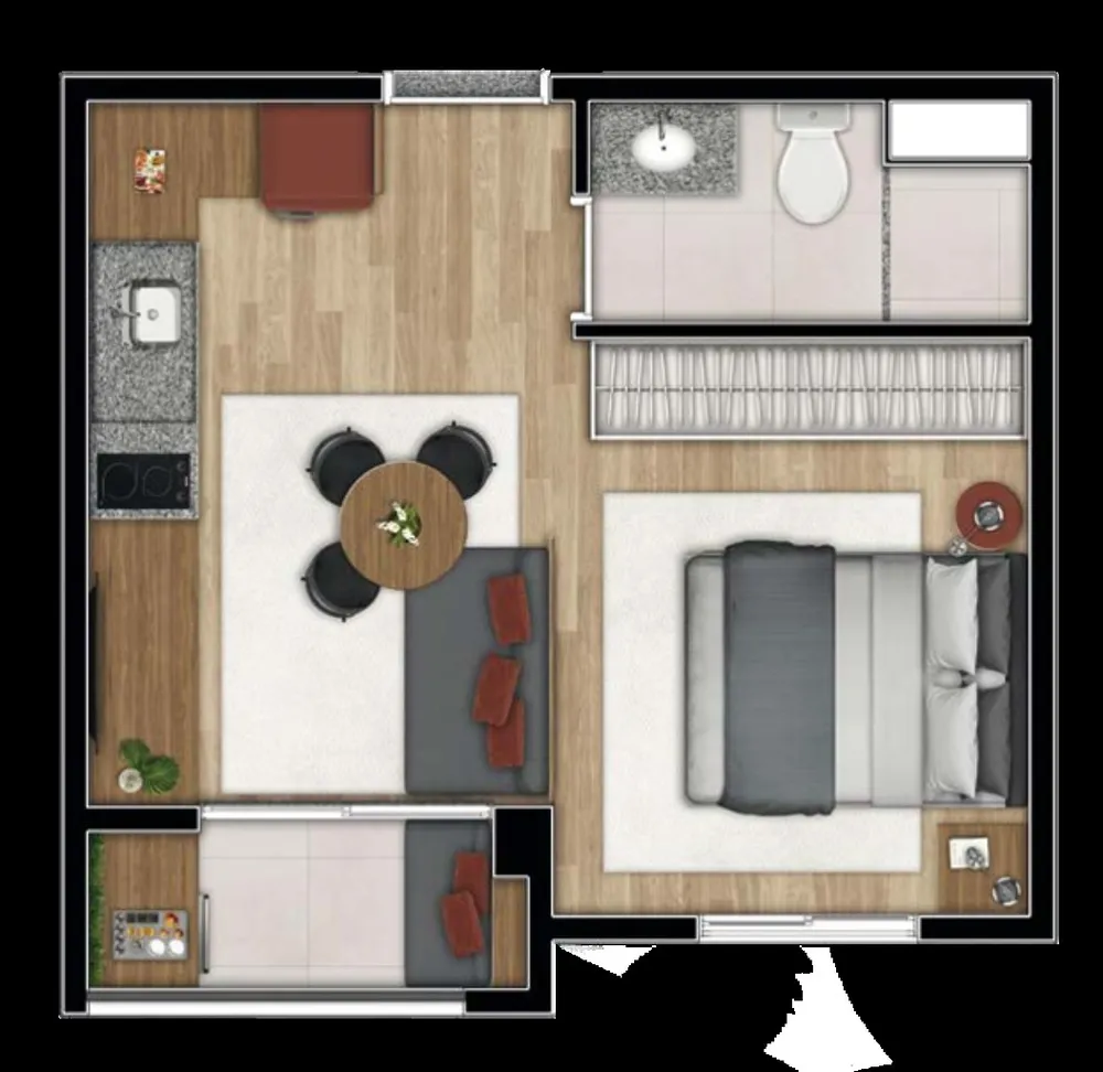 Apartamento, 1 quarto, 25 m² - Foto 11