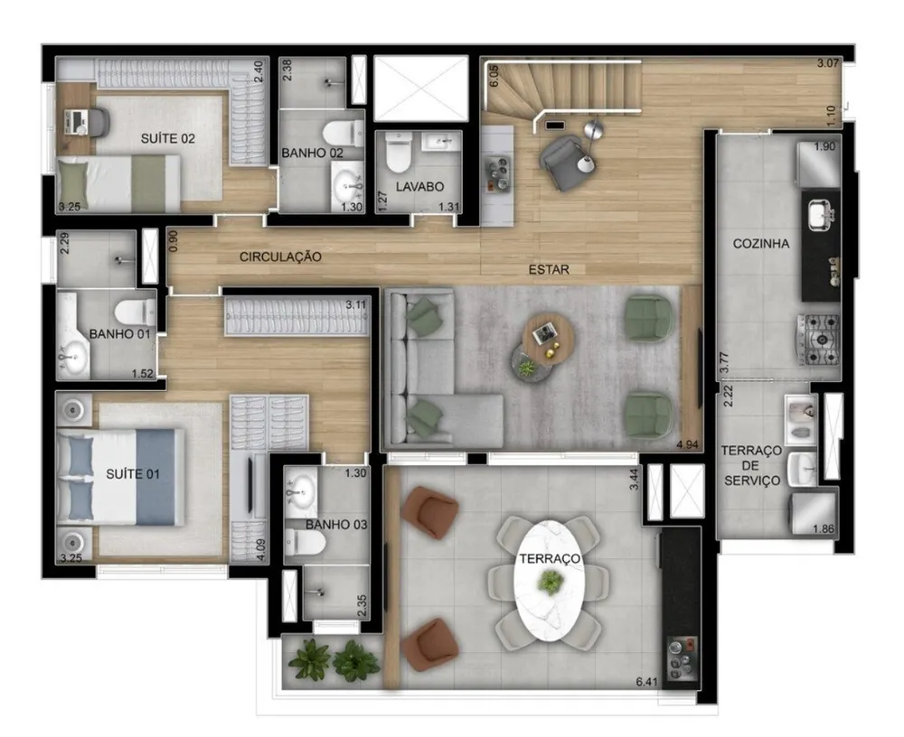 Apartamento, 3 quartos, 89 m² - Foto 8