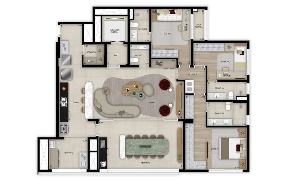 Apartamento, 4 quartos, 159 m² - Foto 7