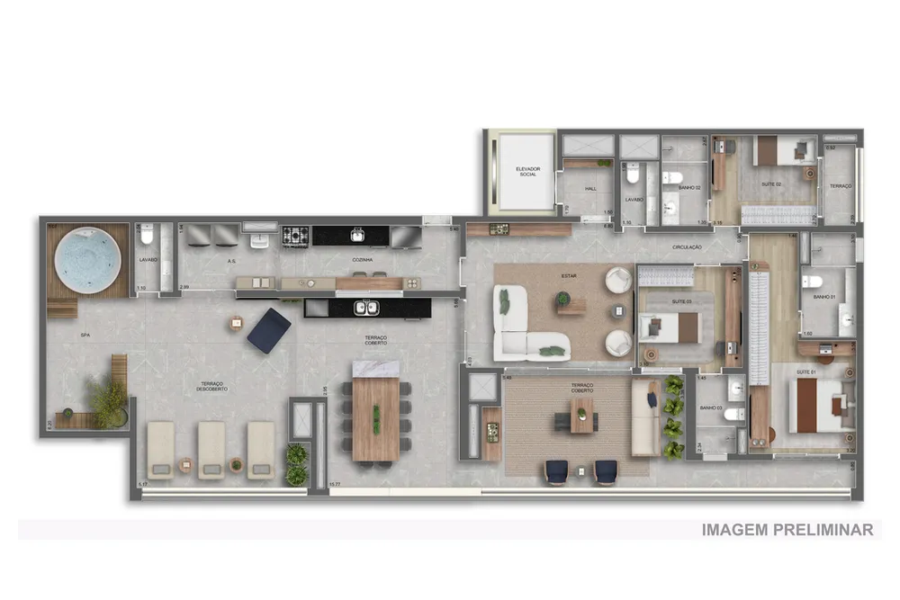 Apartamento, 3 quartos, 96 m² - Foto 6