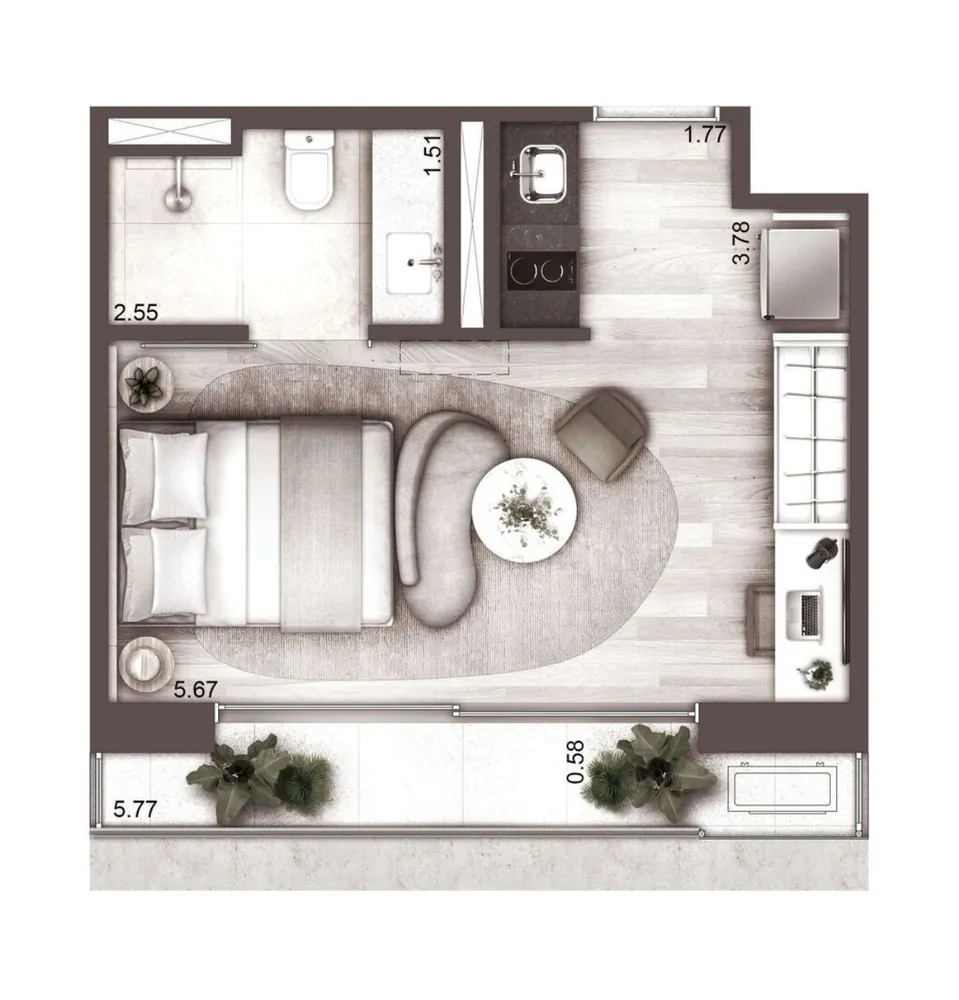 Apartamento, 1 quarto, 72 m² - Foto 11