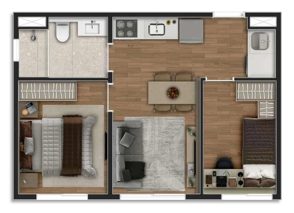 Apartamento, 2 quartos, 37 m² - Foto 15
