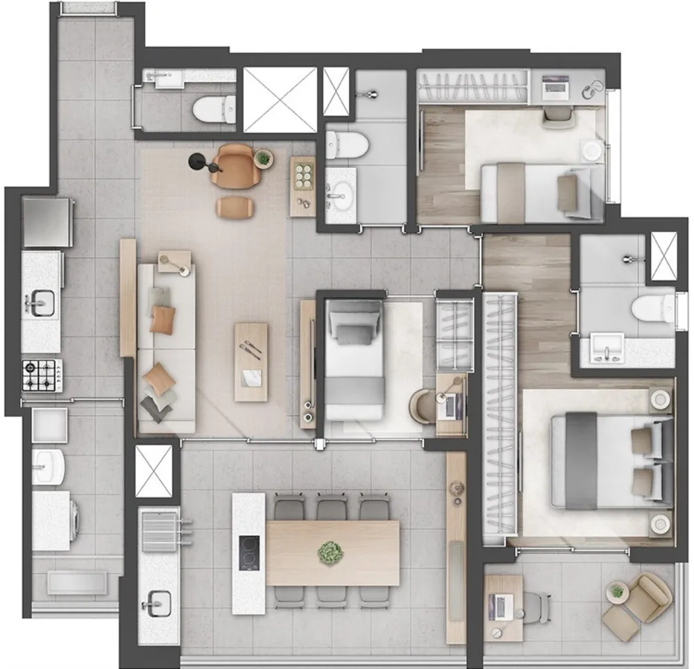 Apartamento, 3 quartos, 110 m² - Foto 7