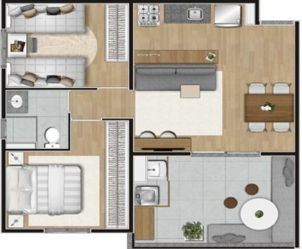 Apartamento, 2 quartos, 57 m² - Foto 7