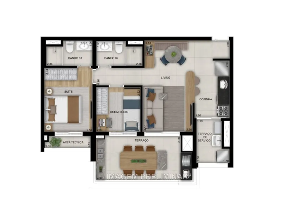Apartamento, 2 quartos, 70 m² - Foto 25