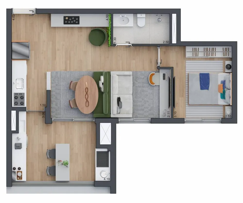 Apartamento, 2 quartos, 60 m² - Foto 6