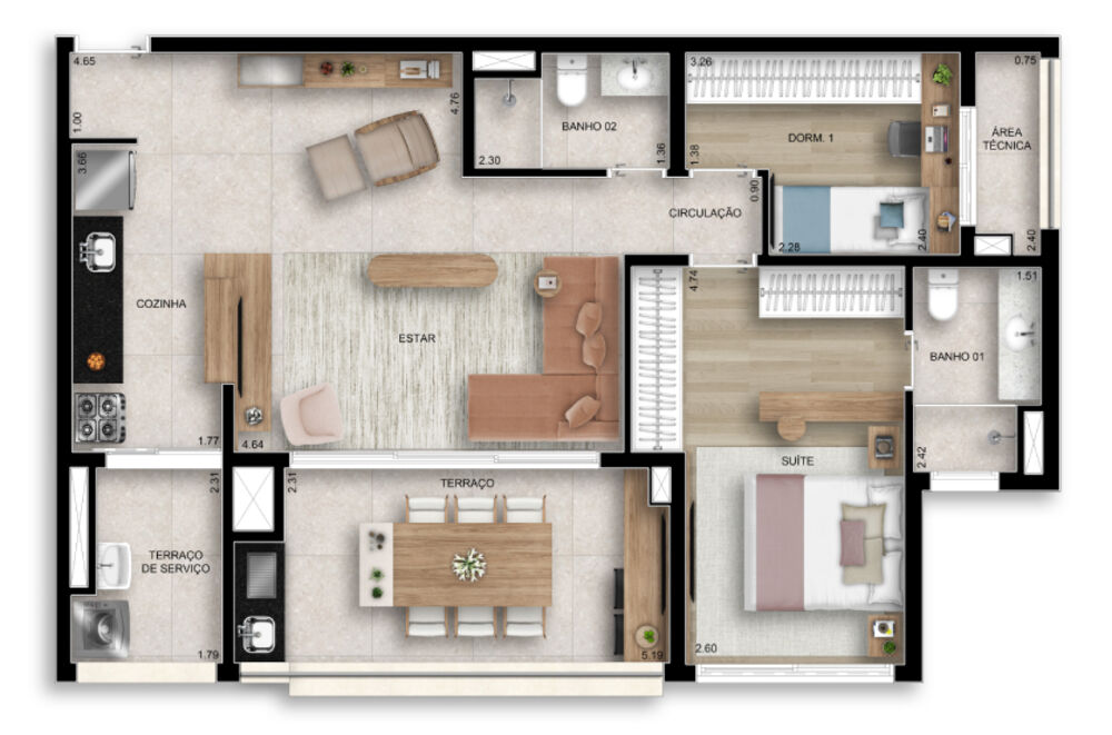 Apartamento, 2 quartos, 72 m² - Foto 20