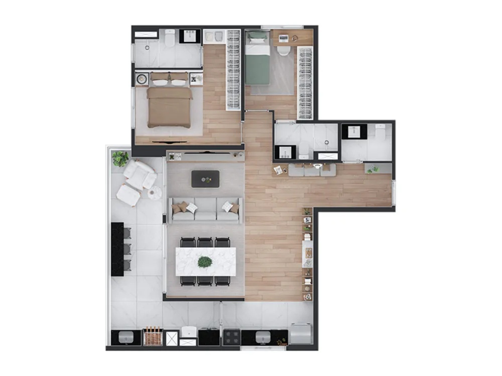 Apartamento, 1 quarto, 36 m² - Foto 7