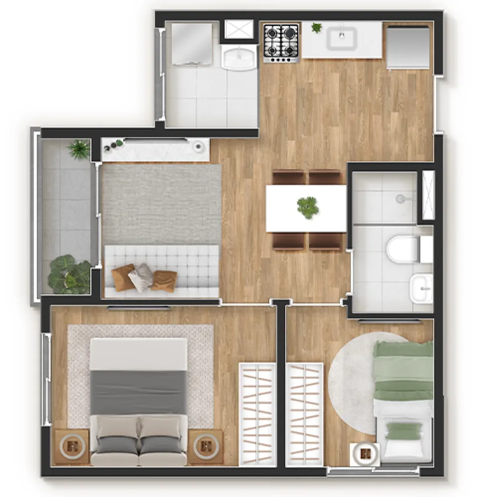 Apartamento, 2 quartos, 37 m² - Foto 15