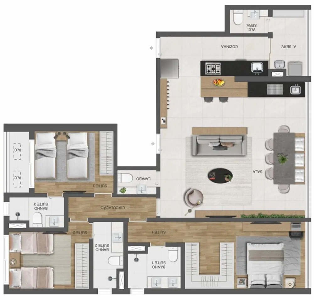 Apartamento, 4 quartos, 226 m² - Foto 8