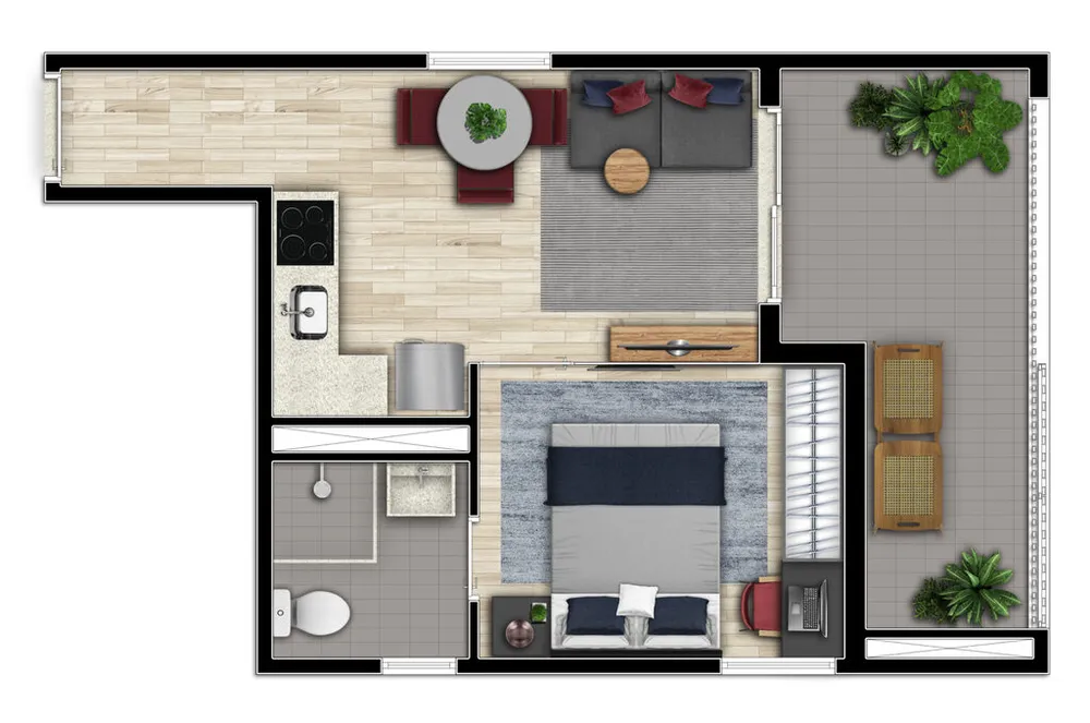 Apartamento, 1 quarto, 44 m² - Foto 18
