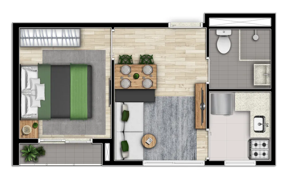 Apartamento, 1 quarto, 44 m² - Foto 17
