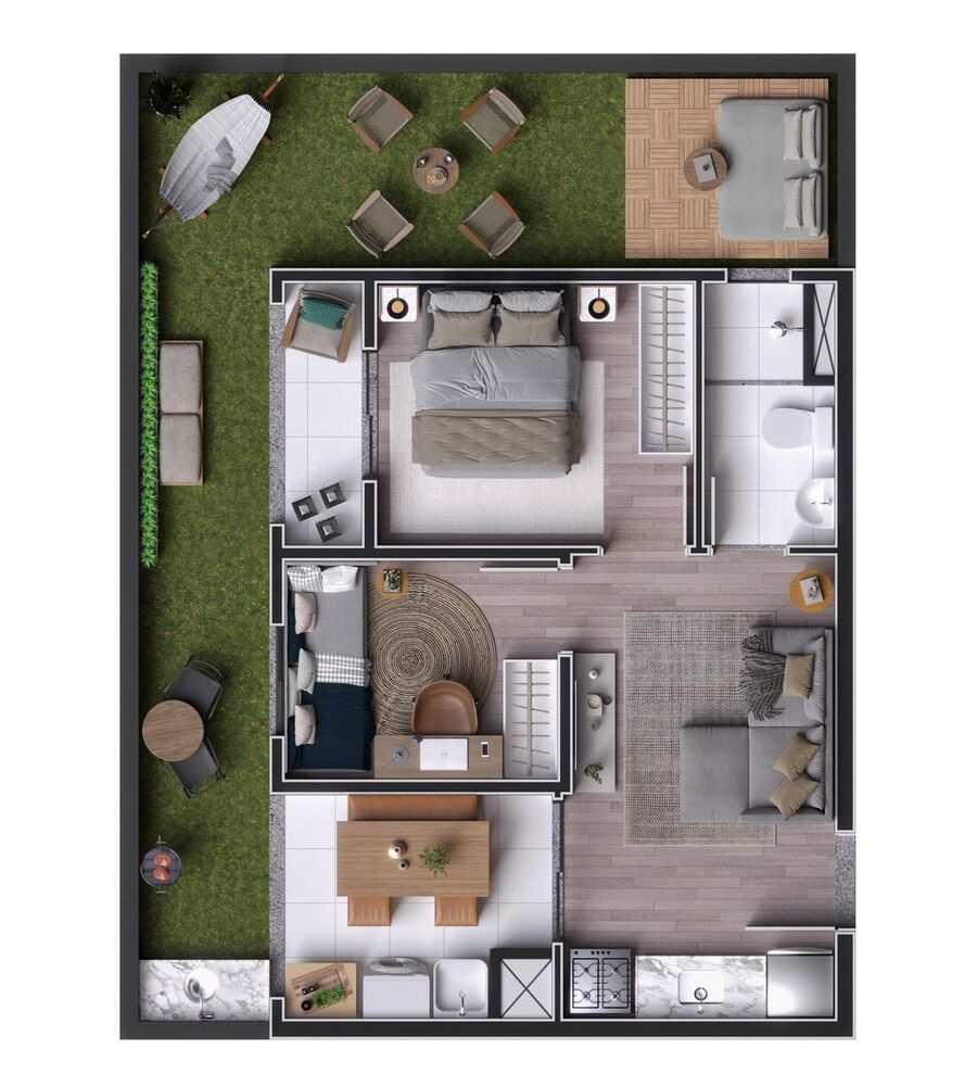 Apartamento, 2 quartos, 67 m² - Foto 2
