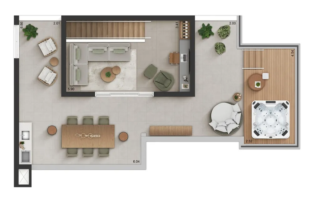 Cobertura, 3 quartos, 167 m² - Foto 12