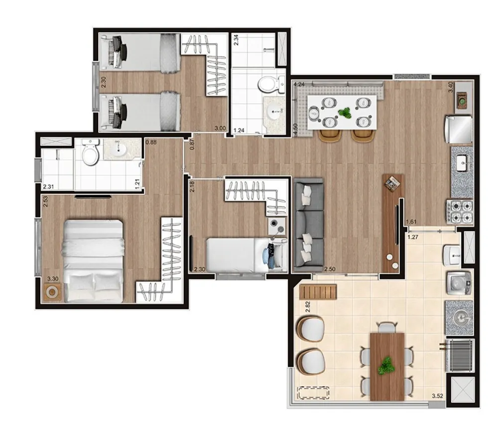 Apartamento, 2 quartos, 53 m² - Foto 26
