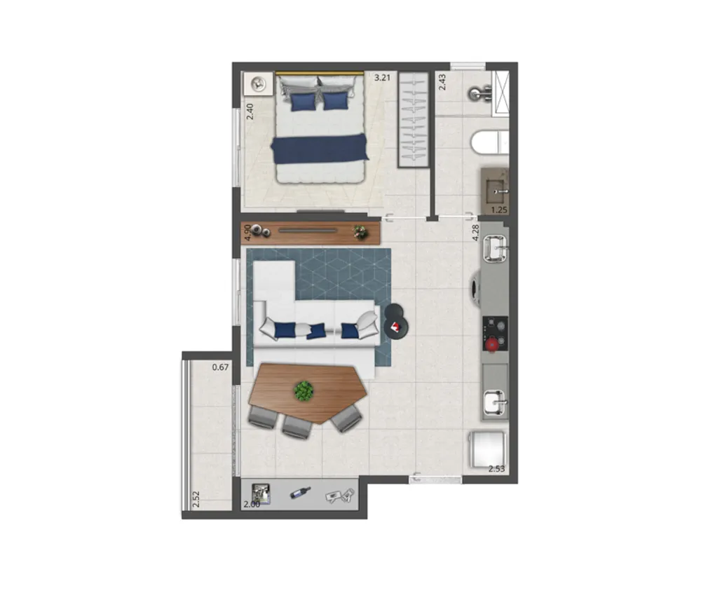 Apartamento, 1 quarto, 103 m² - Foto 22