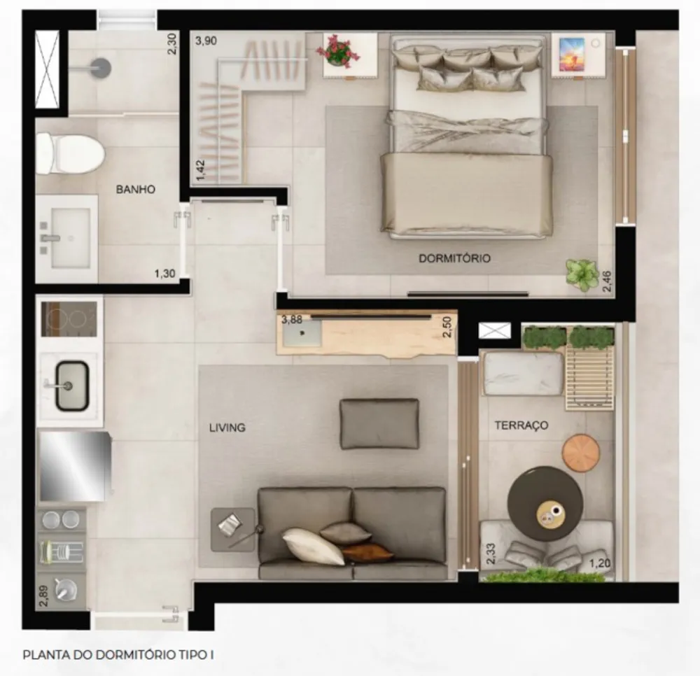 Apartamento, 1 quarto, 30 m² - Foto 23