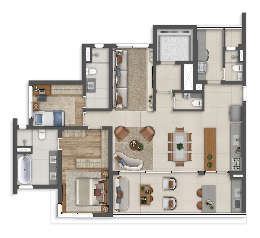 Cobertura, 3 quartos, 251 m² - Foto 3