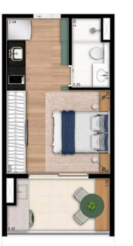 Apartamento, 1 quarto, 37 m² - Foto 17