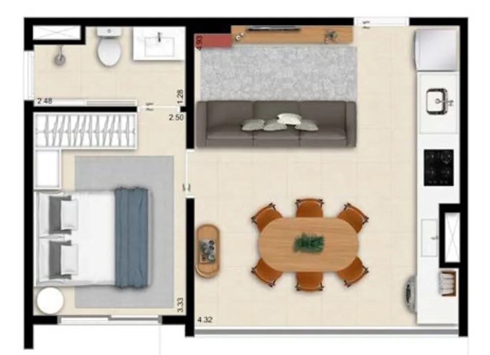 Apartamento, 1 quarto, 37 m² - Foto 20