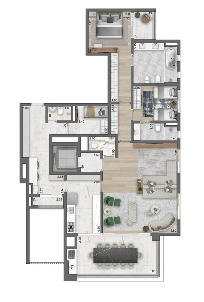 Apartamento, 4 quartos, 273 m² - Foto 22