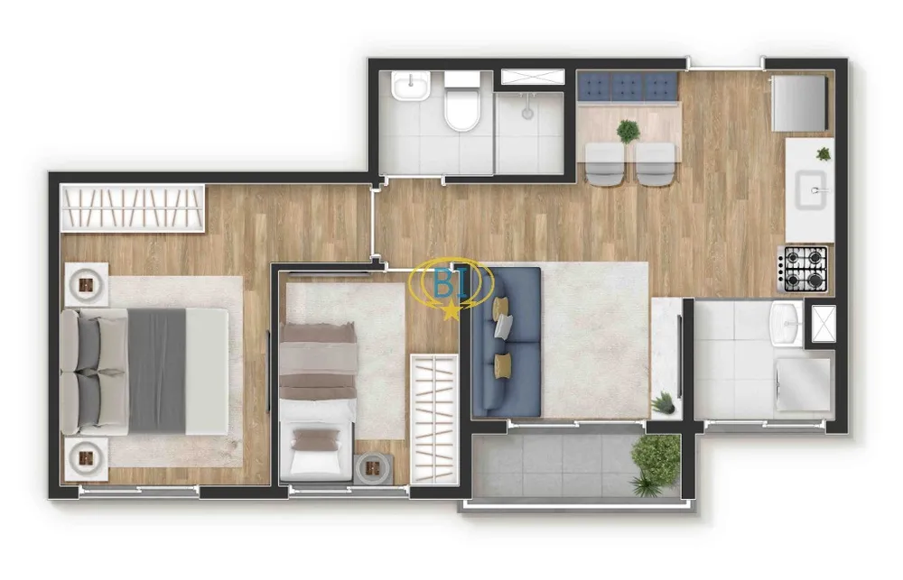 Apartamento, 2 quartos, 42 m² - Foto 8