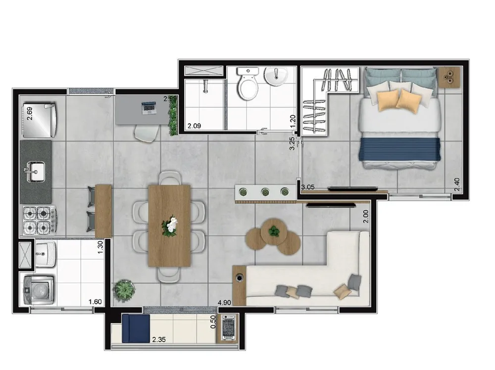 Apartamento, 2 quartos, 41 m² - Foto 21