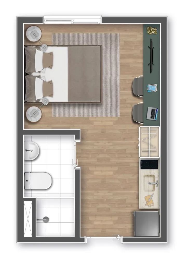 Apartamento, 1 quarto, 24 m² - Foto 16