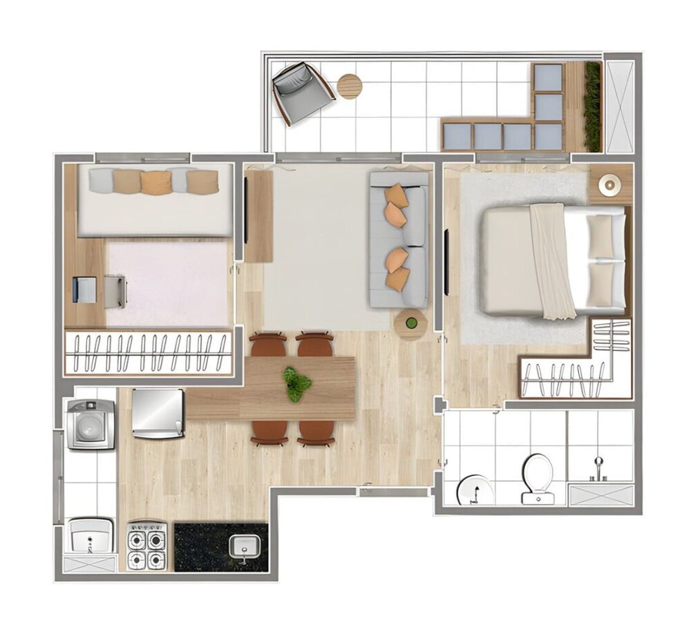 Apartamento, 2 quartos, 40 m² - Foto 7