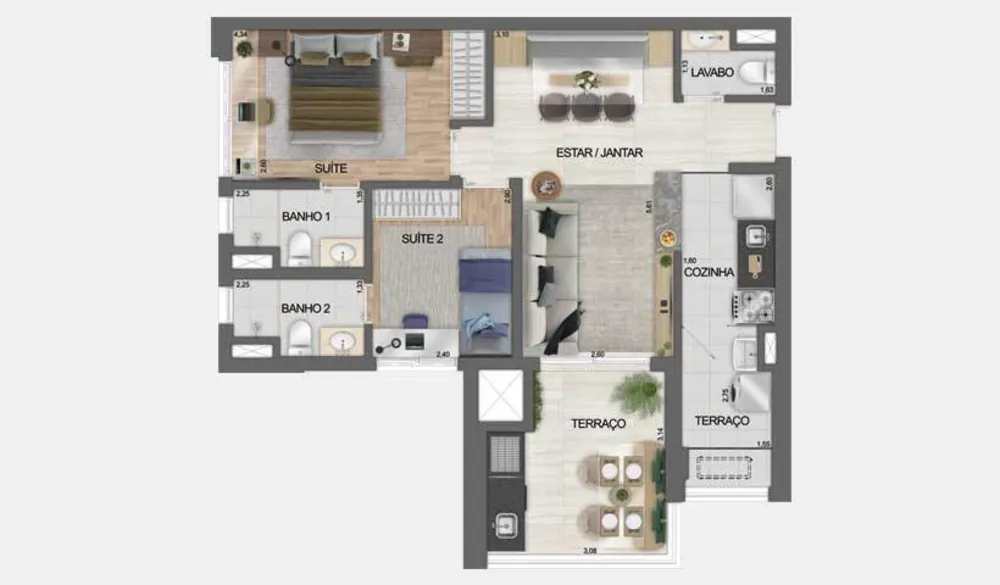 Apartamento, 2 quartos, 63 m² - Foto 31