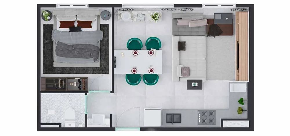 Apartamento, 2 quartos, 32 m² - Foto 8