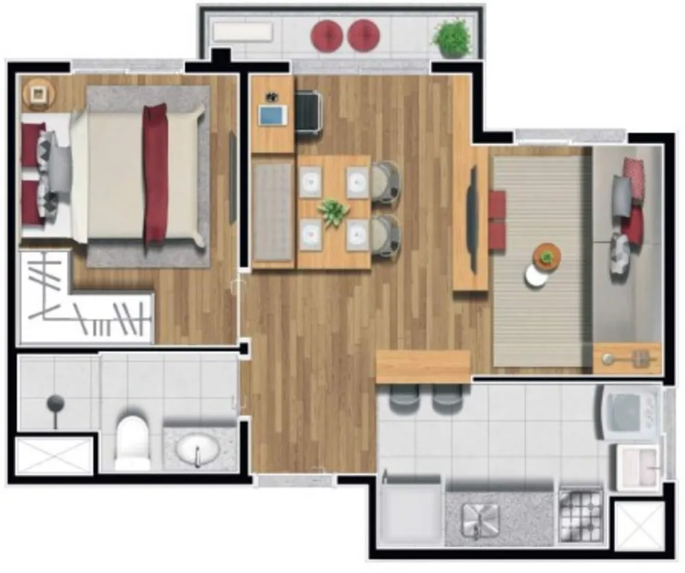 Apartamento, 2 quartos, 35 m² - Foto 8