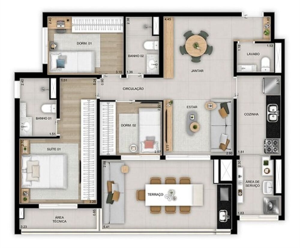Apartamento, 3 quartos, 89 m² - Foto 12