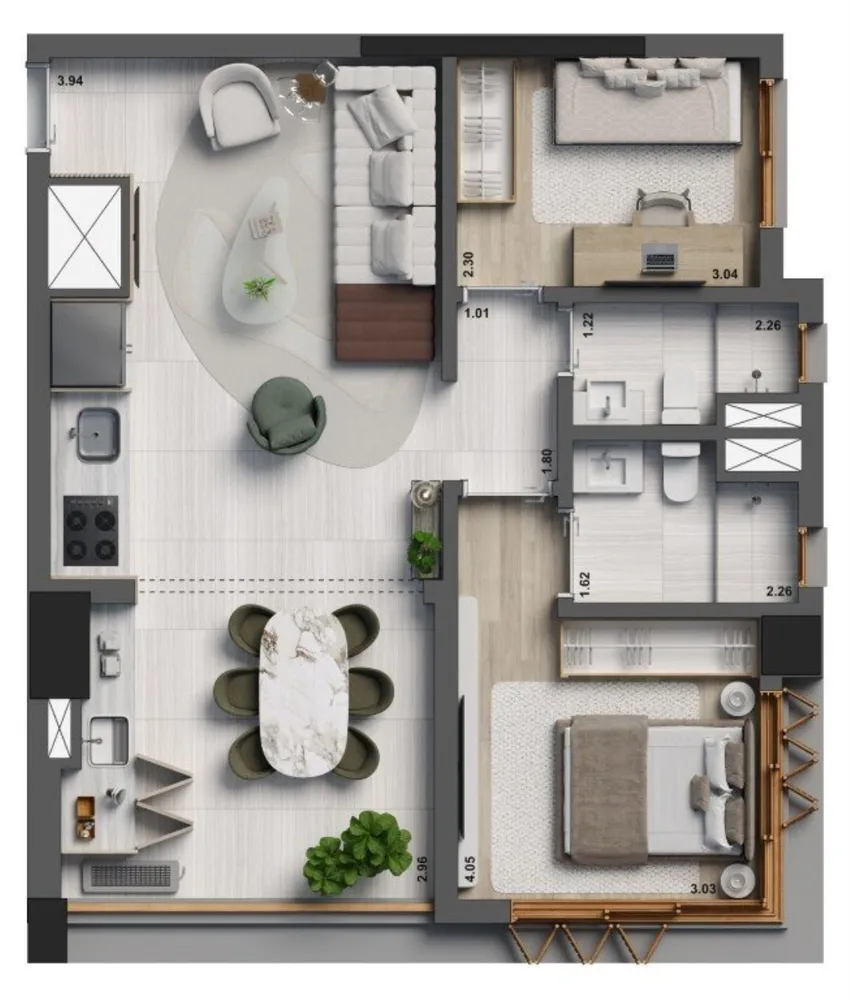 Apartamento, 3 quartos, 132 m² - Foto 4