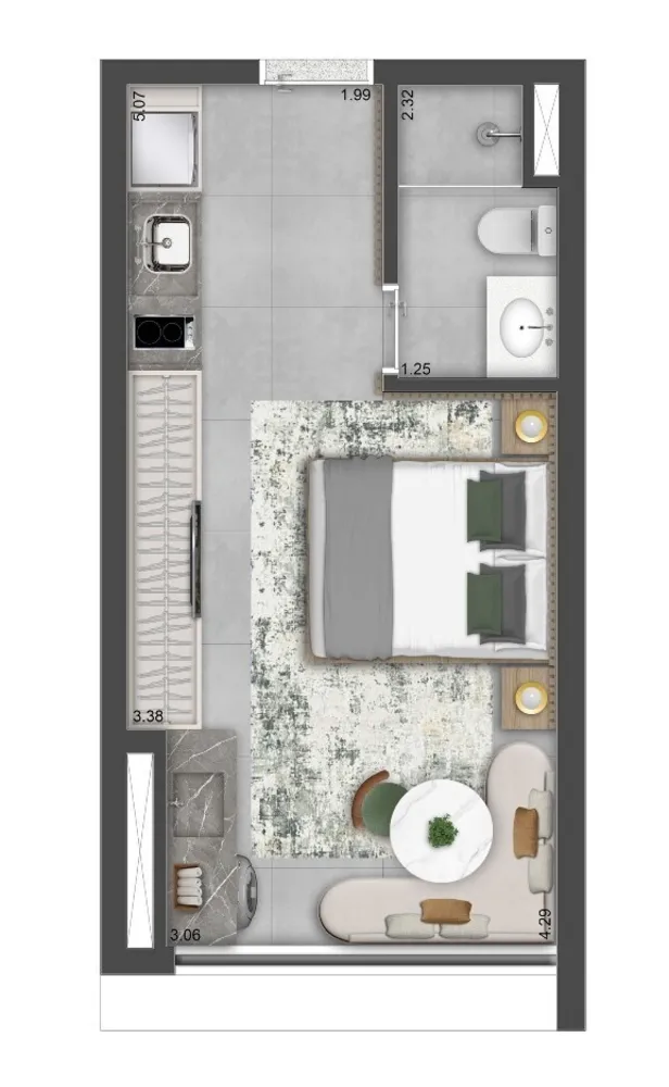 Apartamento, 1 quarto, 25 m² - Foto 15