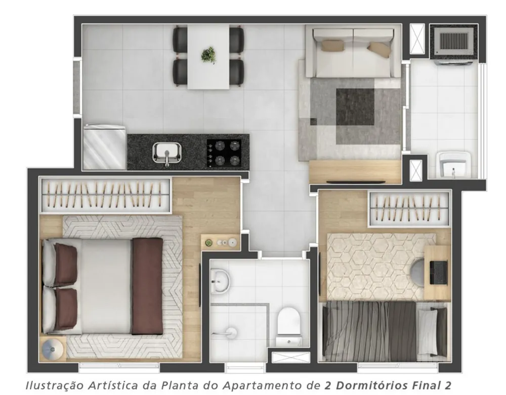 Apartamento, 1 quarto, 32 m² - Foto 4