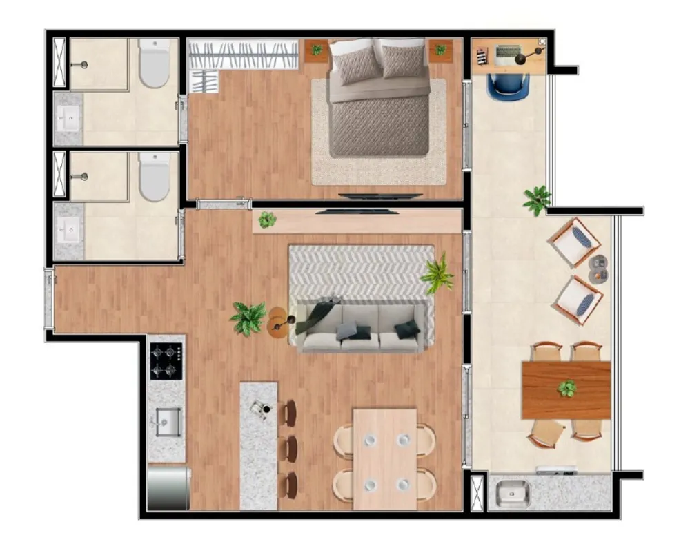 Apartamento, 1 quarto, 25 m² - Foto 8