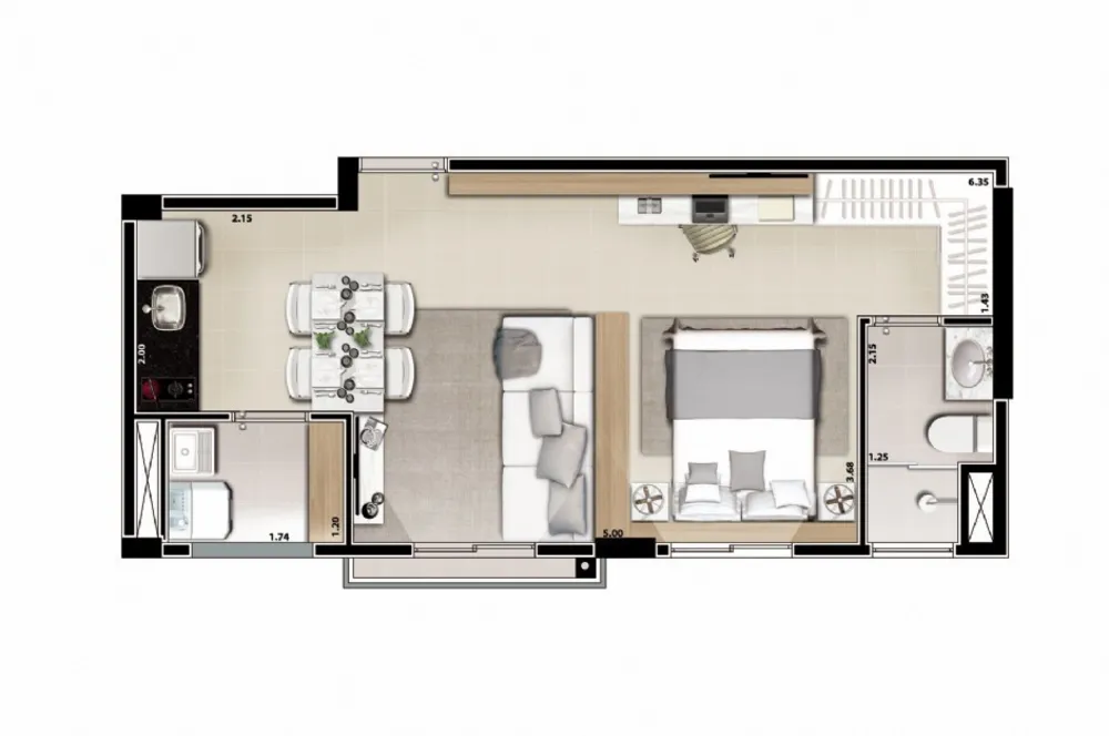 Kitnet-Studio, 35 m² - Foto 8