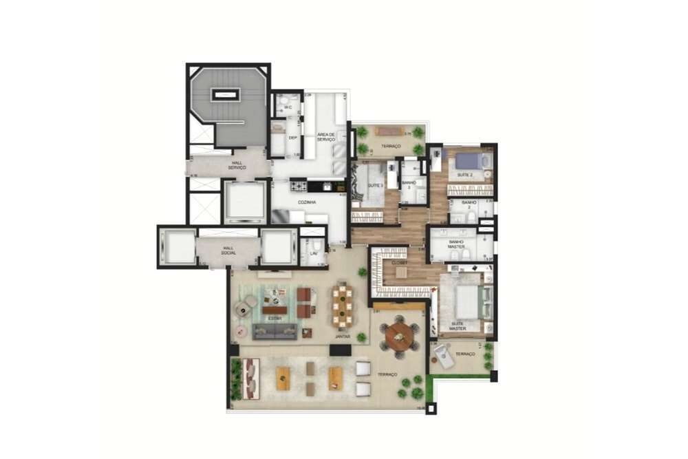Apartamento, 3 quartos, 207 m² - Foto 4