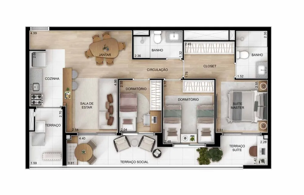 Apartamento, 2 quartos, 65 m² - Foto 26