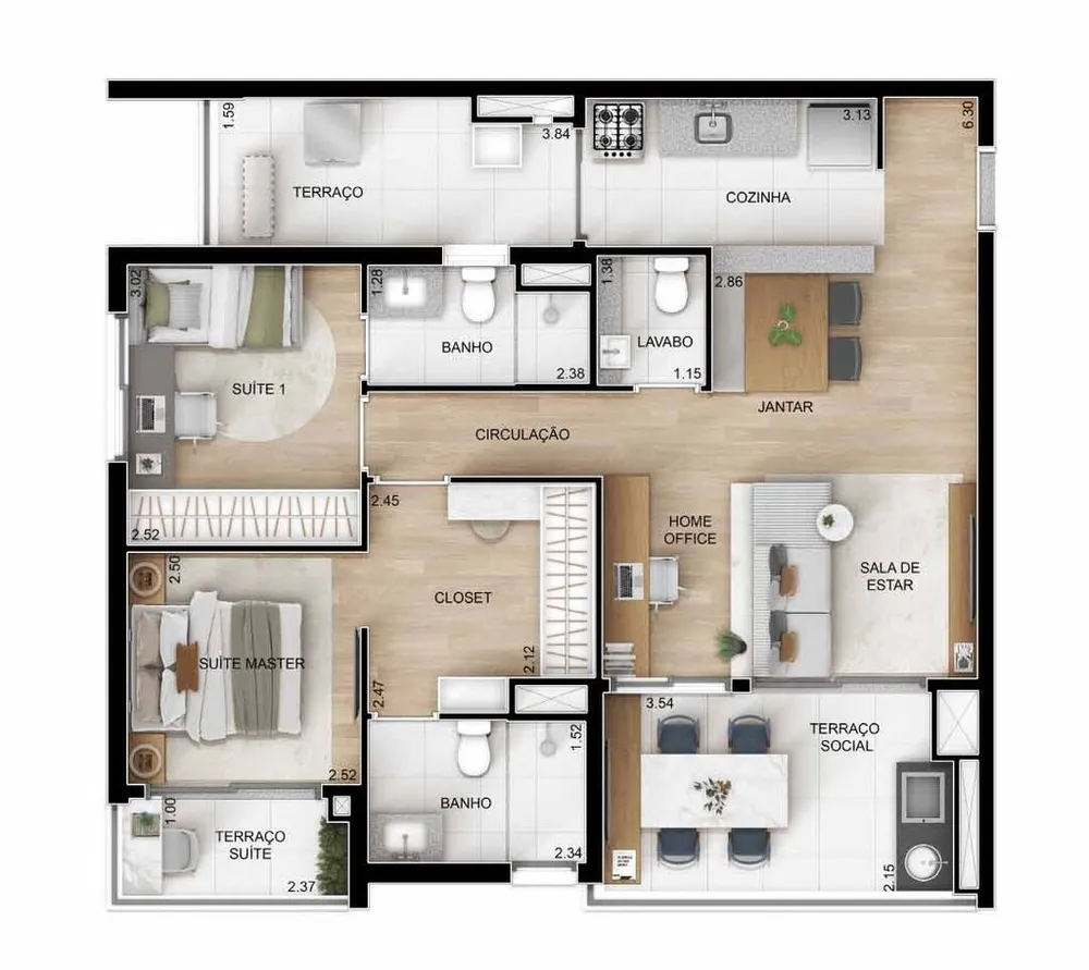 Apartamento, 2 quartos, 65 m² - Foto 28